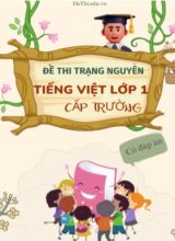 Bộ đề thi trạng nguyên Tiếng Việt Lớp 1 cấp trường (Có đáp án)